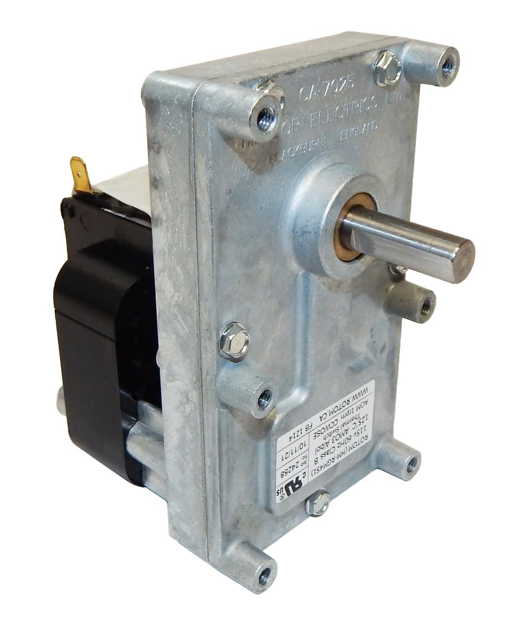 1 RPM Clockwise Heavy-Duty Pellet Stove Auger Motor